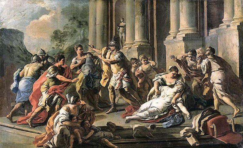 Horatius Slaying His Sister after the Defeat of the Curiatii, Francesco de mura